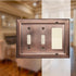 Architectural Combo Toggle / Rocker Light Switch Wall Plate - Antique Copper Finish